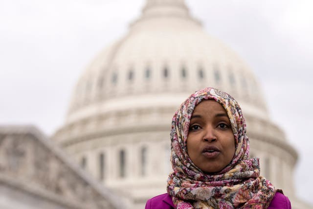 <p>Rep. Ilhan Omar, a Minnesota Democrat, is the only Somali-American member of Congress. She said she has faced a skyrocketing number of death threats in recent months.</p>