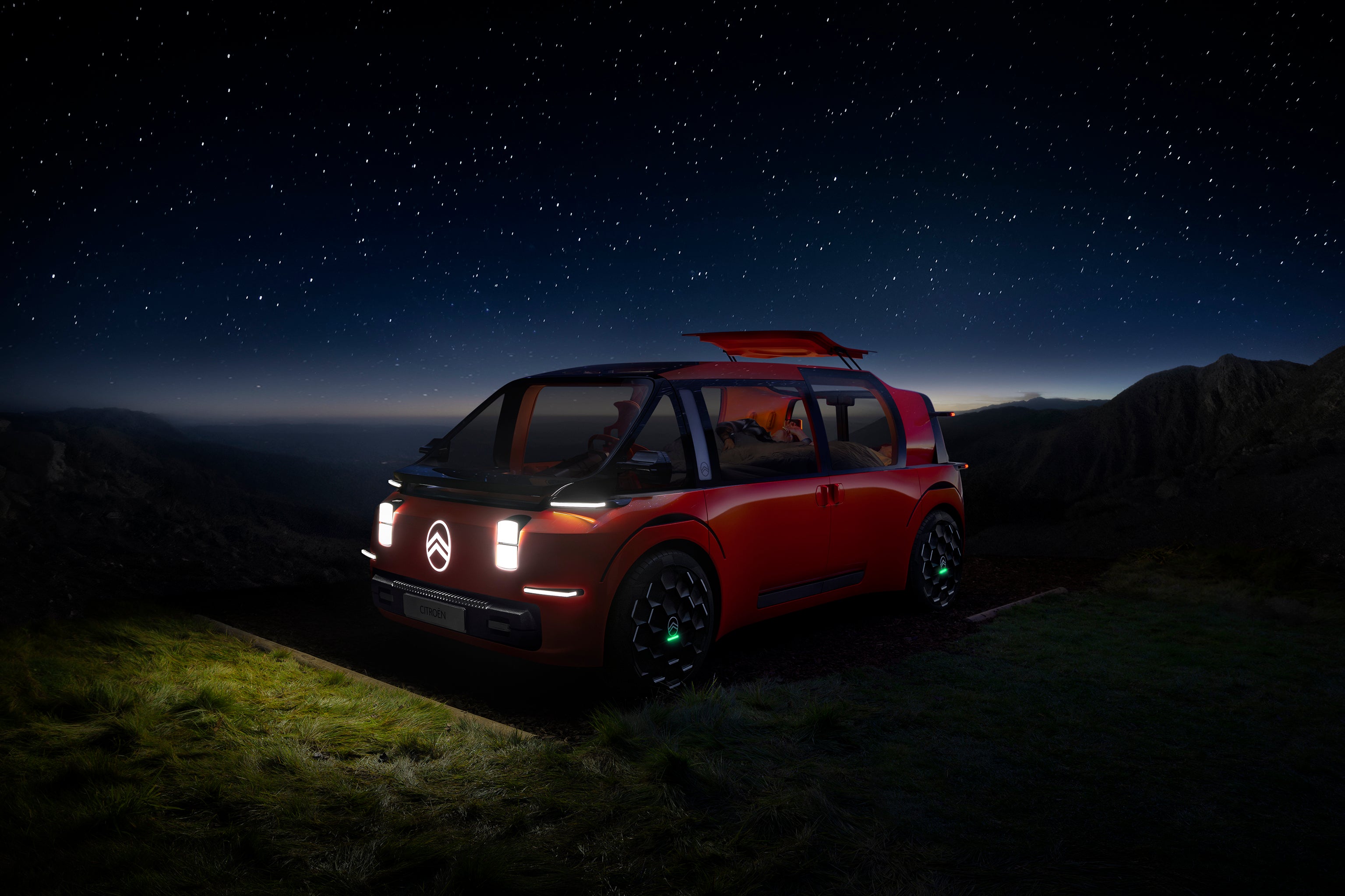 Citroen's ELO concept is a camper van, cinema and office rolled into one