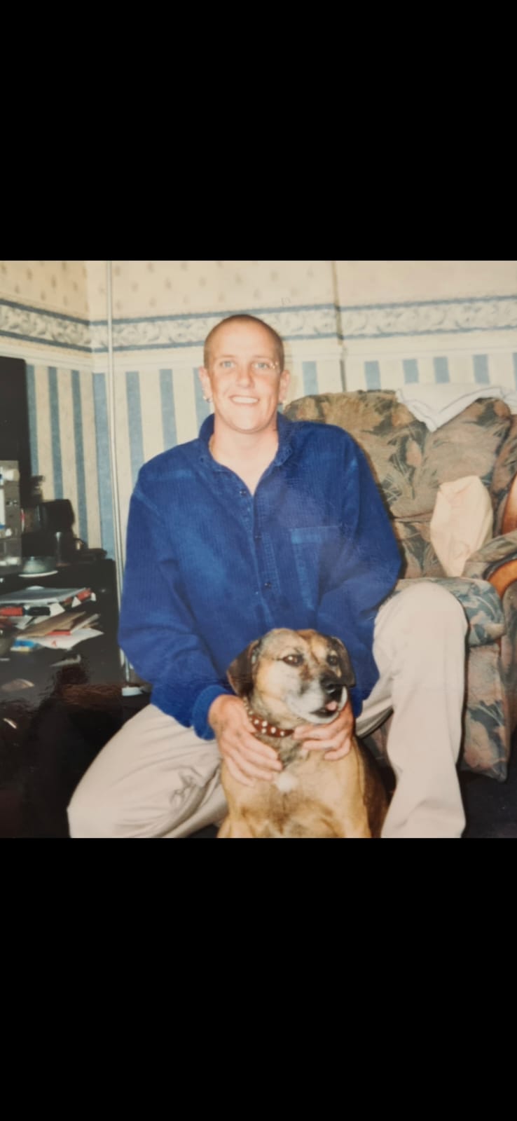 Taylor's ashes were scattered with his beloved rescue dog, Razor