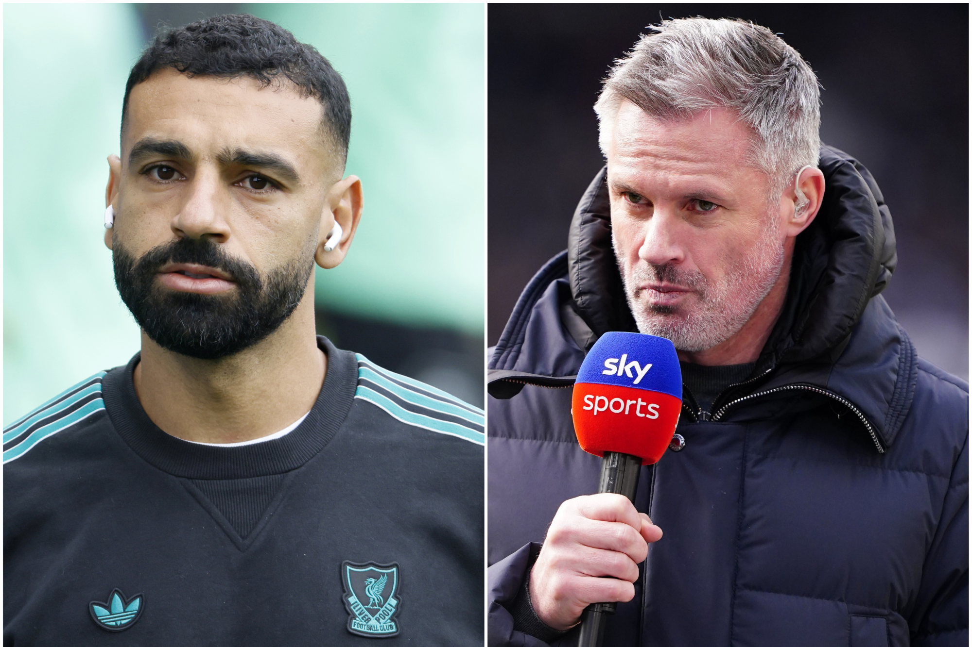 <p>Jamie Carragher has called Mohamed Salah’s explosive post-match comments after Saturday’s draw at Leeds “a disgrace” (PA)</p>