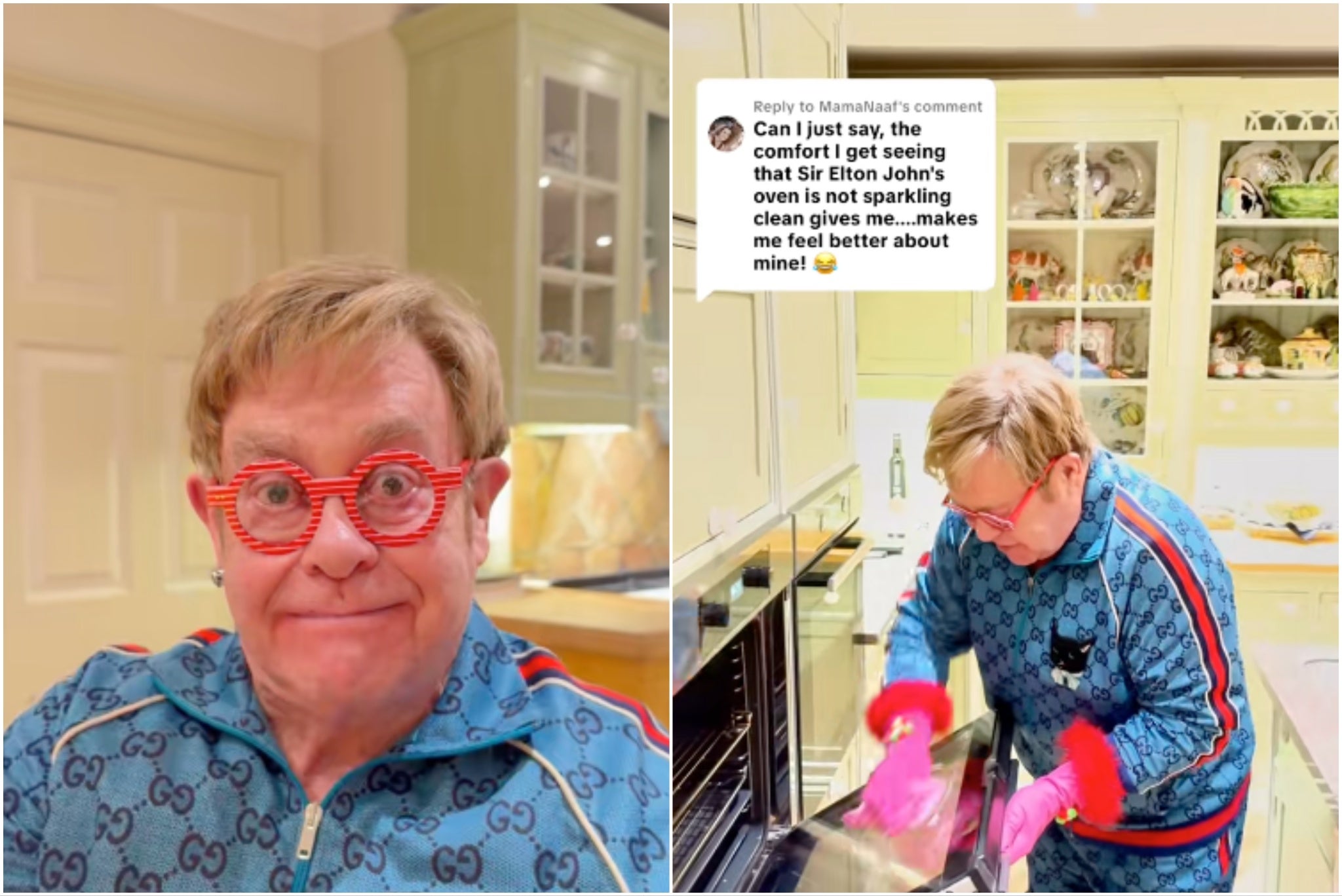 <p>Elton John: ‘I can assure you, I don’t have anything dirty in this house’</p>