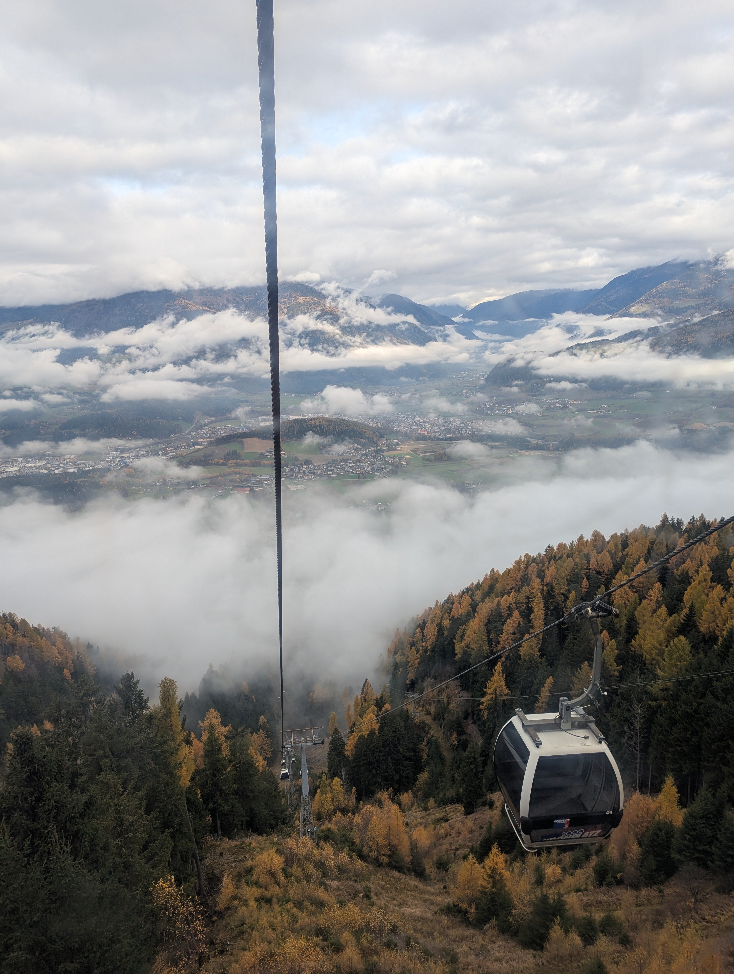 Cable car routes make navigating through the mountains easier
