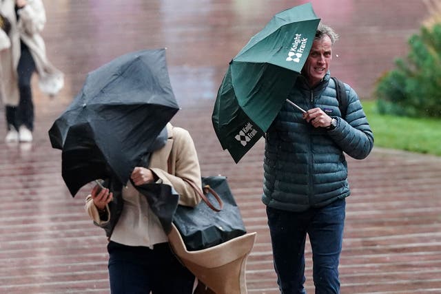 <p>The warnings of rainfall come after Storm Goretti battered the UK last week</p>