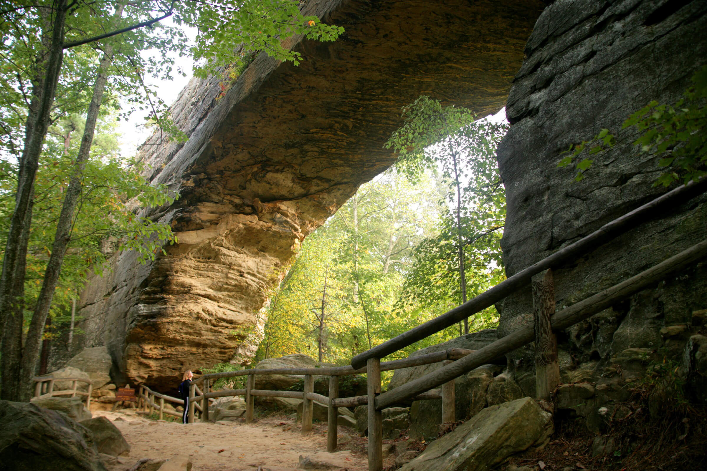 Natural Bridge State Resort Park's stunning natural bridge
