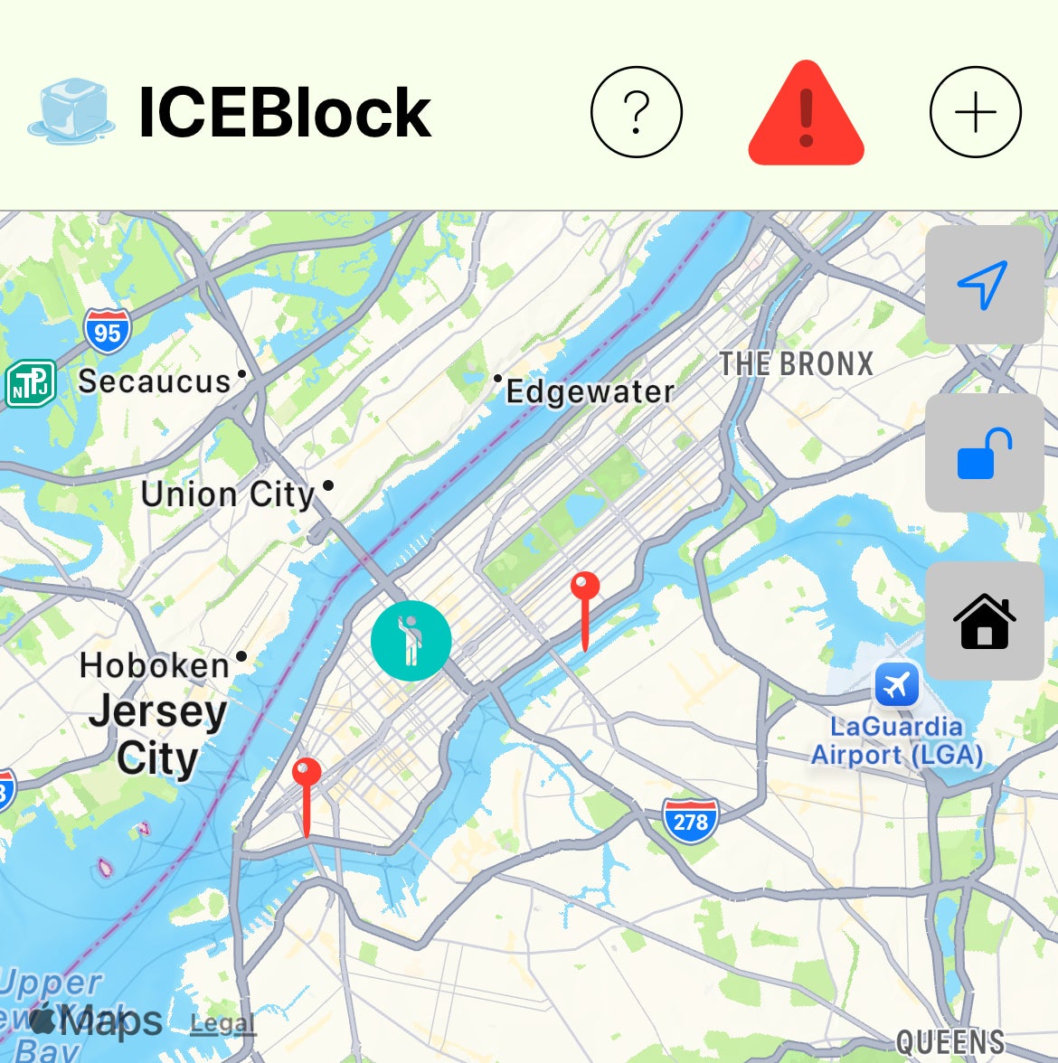 Apple users are blocked from downloading ICEBlock, which allows users to drop pins noting the locations of immigration enforcement activity