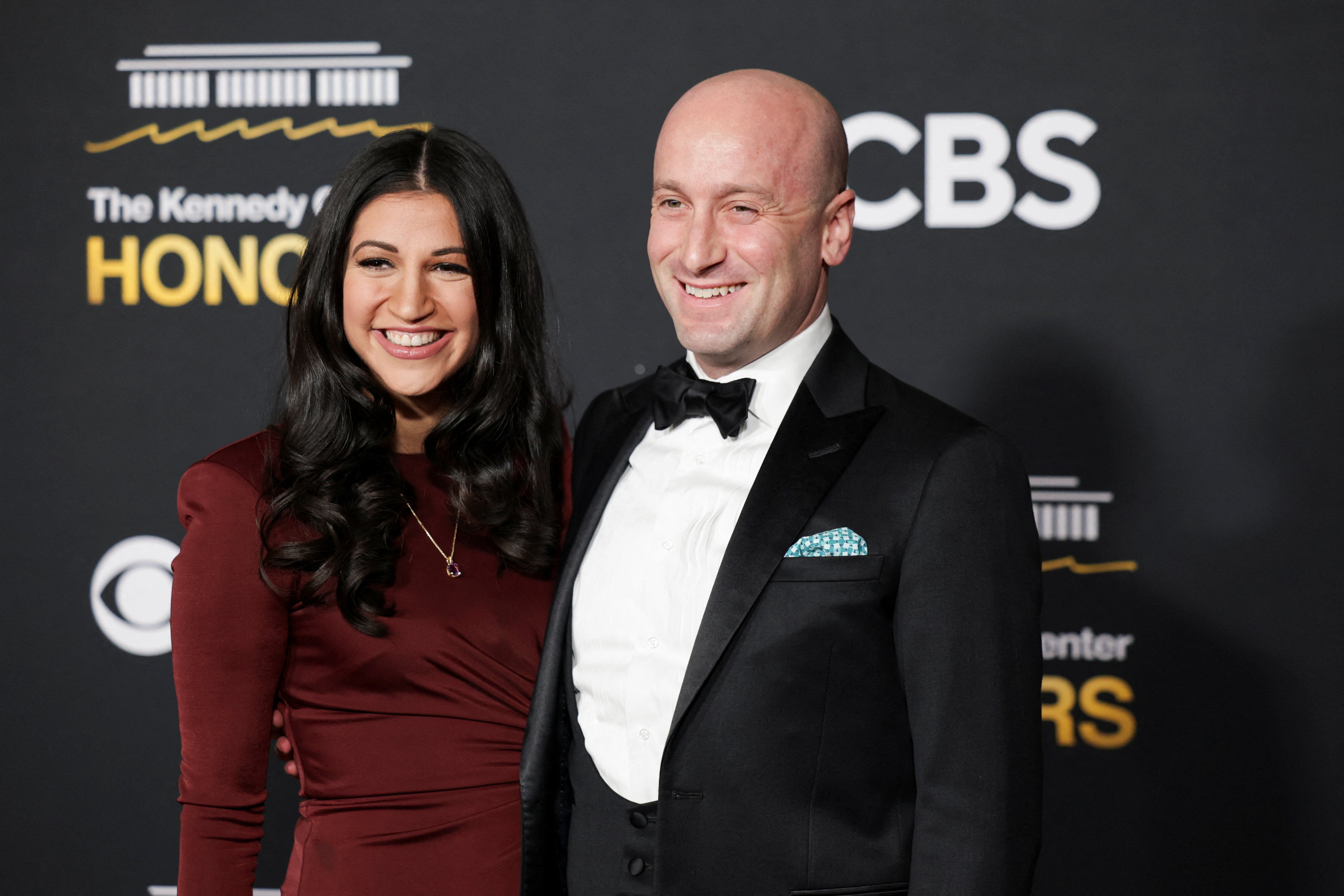 <p>Katie and Stephen Miller moved out of their Arlington home earlier this year after facing consistent protests from neighbors</p>