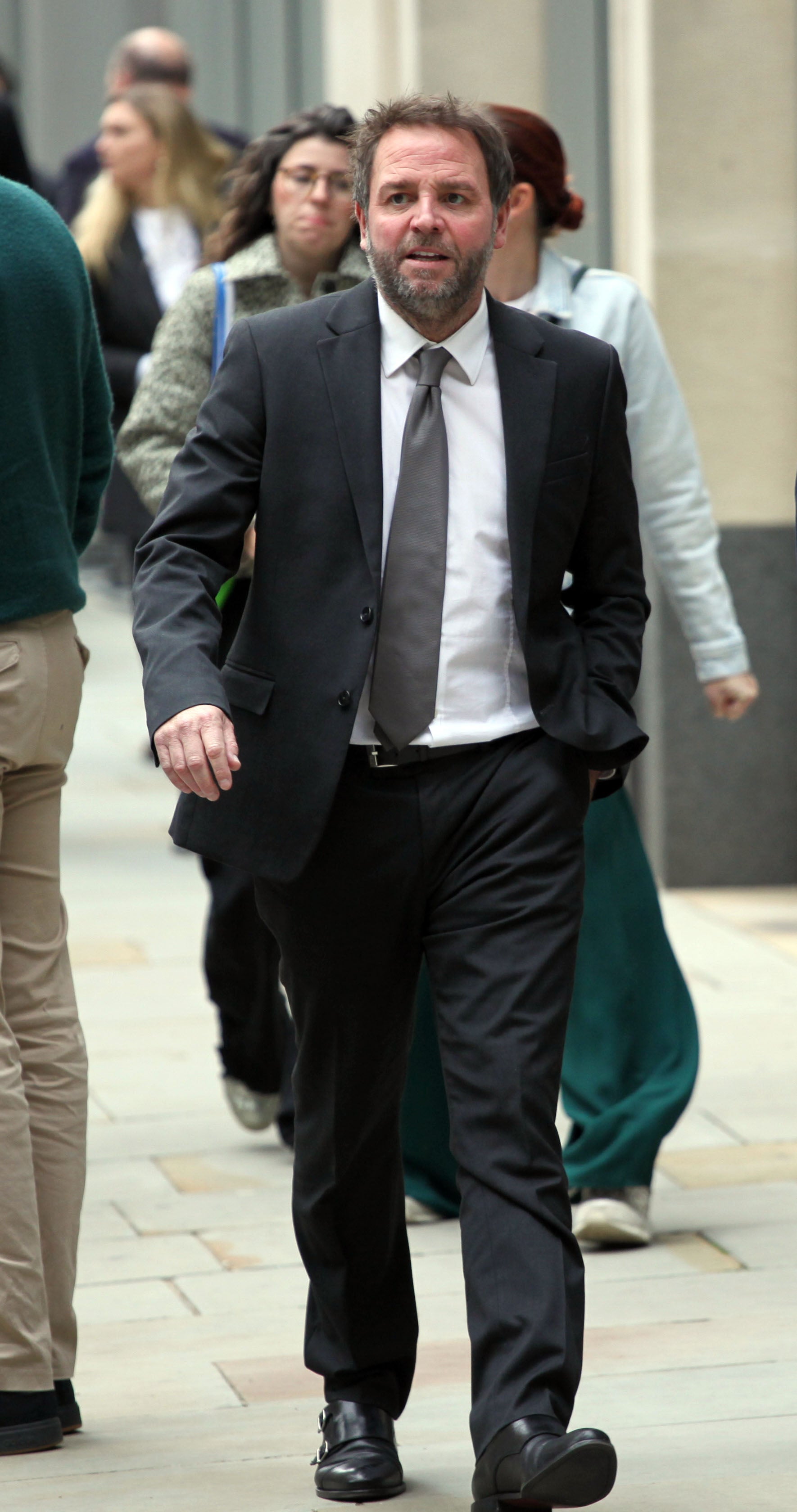 <p>Lee Gibson outside the Court of Appeal where his case was heard</p>