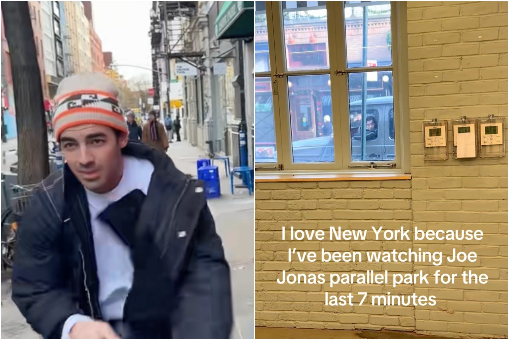 Joe Jonas responded to a viral clip of him trying to parallel park