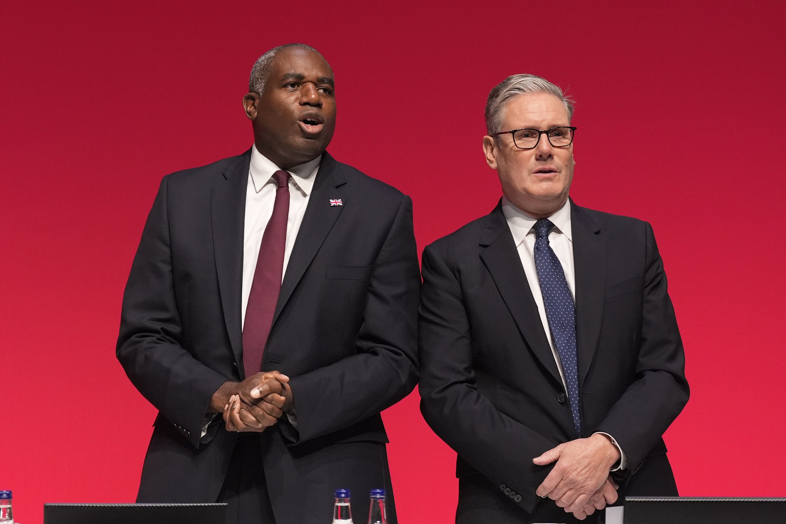 David Lammy and Sir Keir Starmer are leading a push for a change in the way the ECHR is interpreted (Danny Lawson/PA)