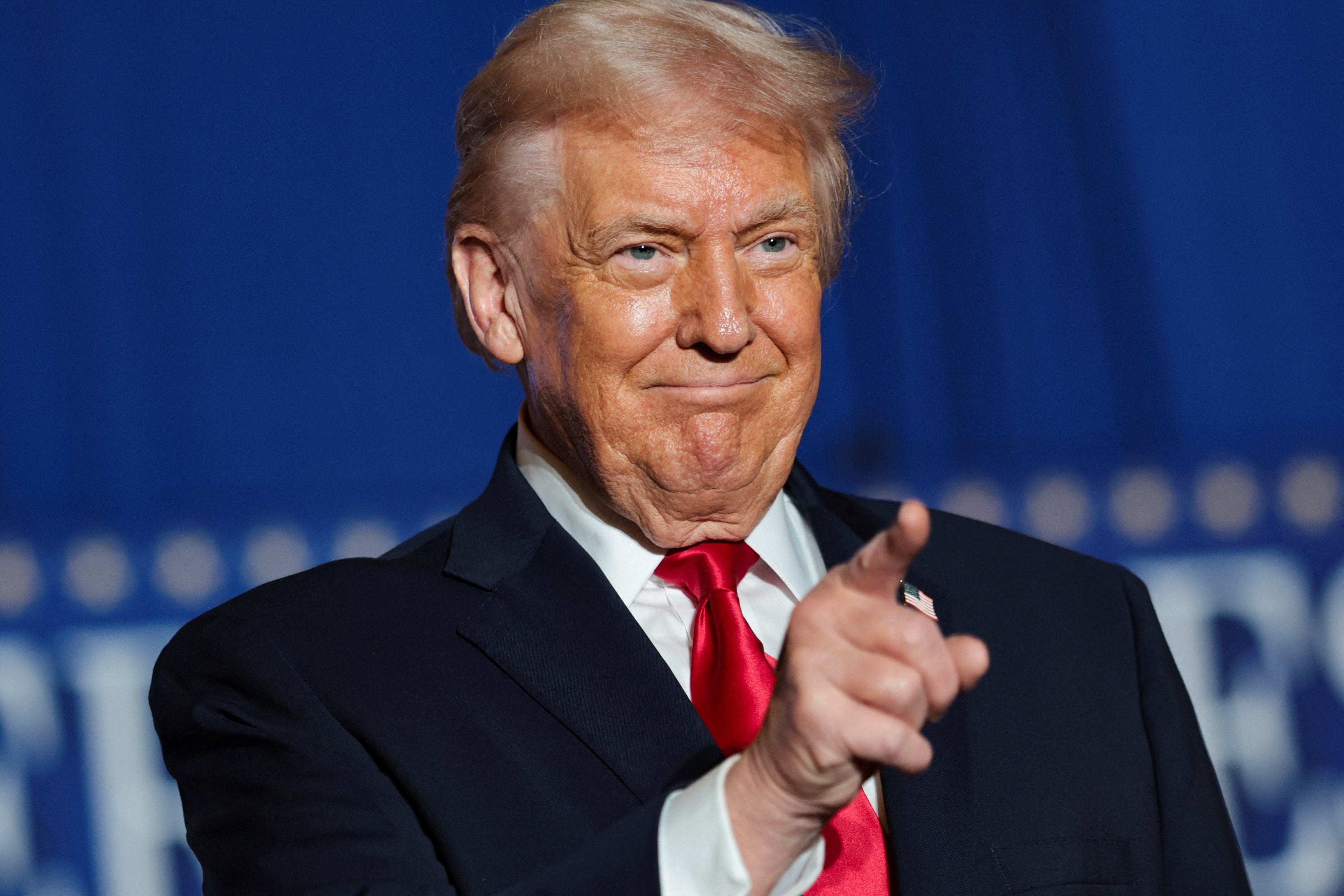 Trump’s appearance in Pennsylvania was his first rally-style speech since the summer