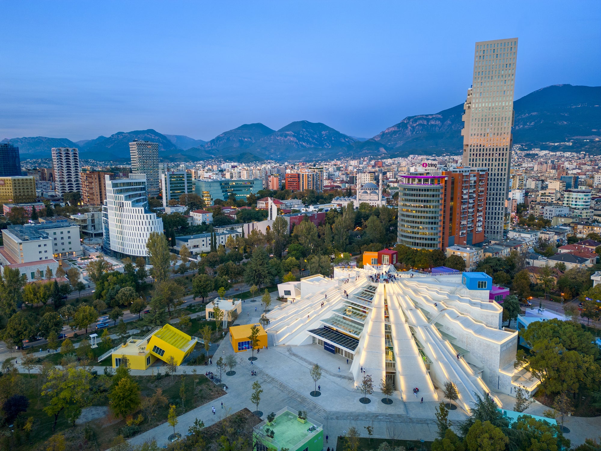 Seek out the weird and wonderful modern architecture in Tirana