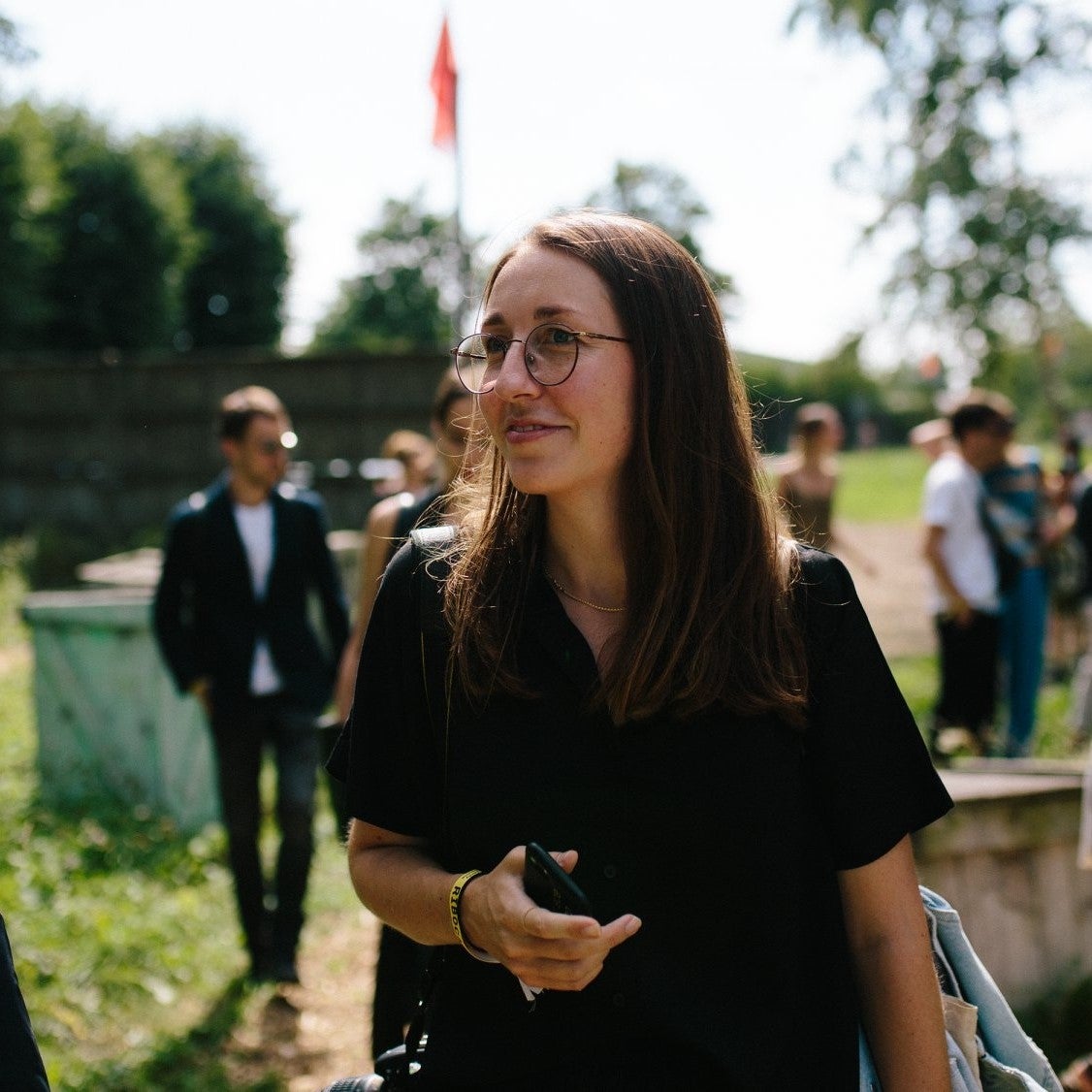 Elise at the Riga Biennial