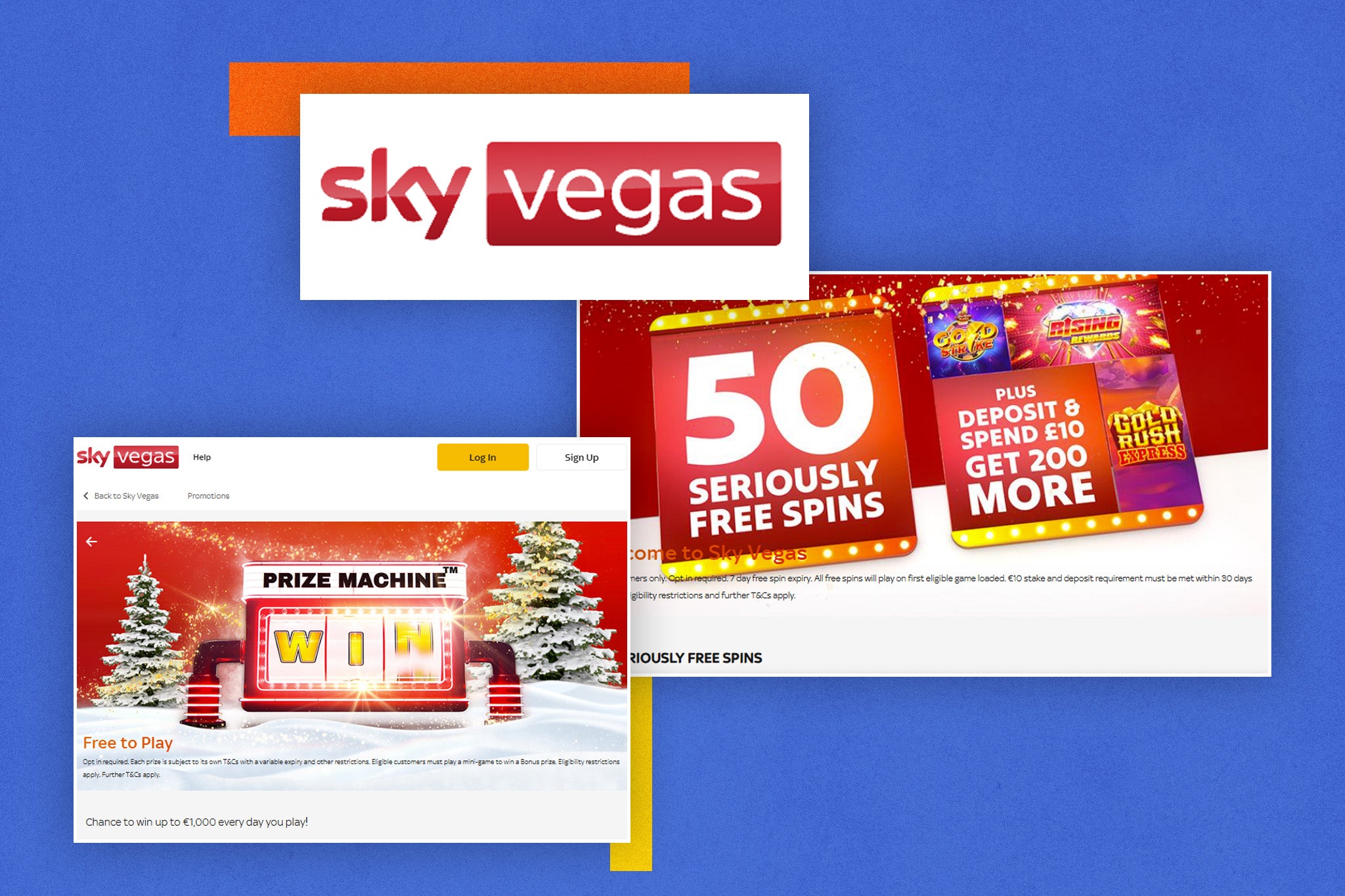 Free spins promo from Sky Vegas