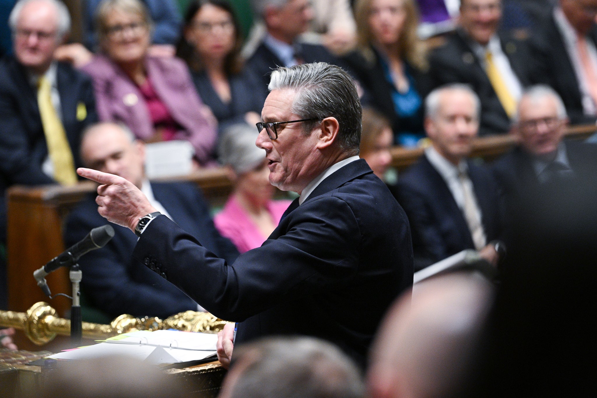 Starmer addressing the House of Commons