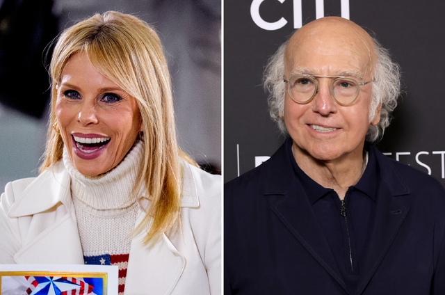 <p>Cheryl Hines and Larry David co-starred as husband and wife in 'Curb Your Enthusiasm'</p>