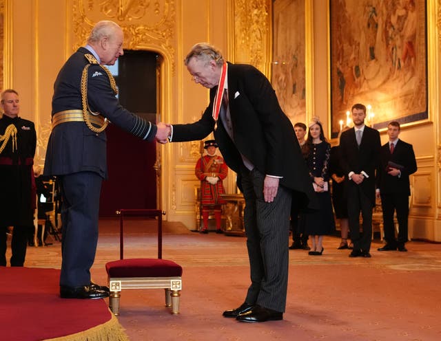 <p>The King made the honour at Windsor Castle</p>