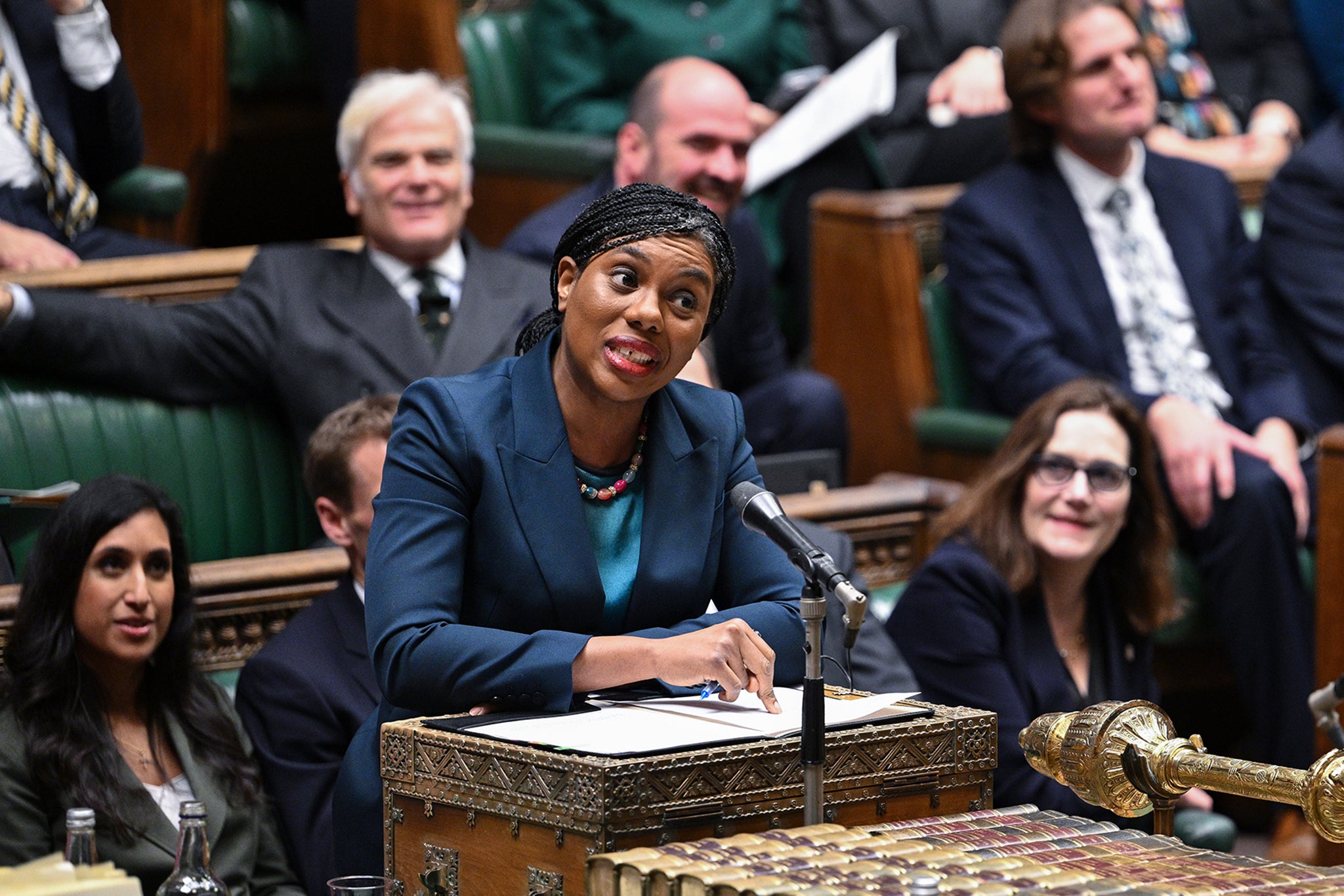 Tory leader Kemi Badenoch accused Starmer of being his party’s ‘caretaker’