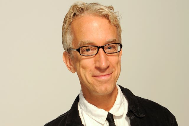 <p>Comedian Andy Dick, pictured here in 2012, has checked out of rehab</p>