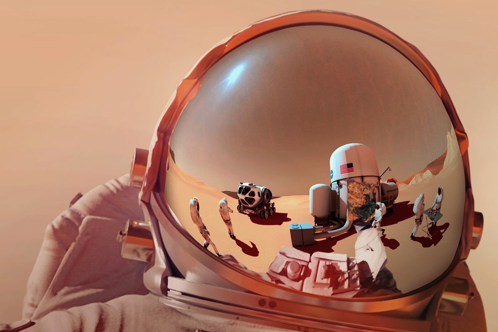 An illustration from the US National Academies of Sciences, Engineering, and Medicine's Mars mission report