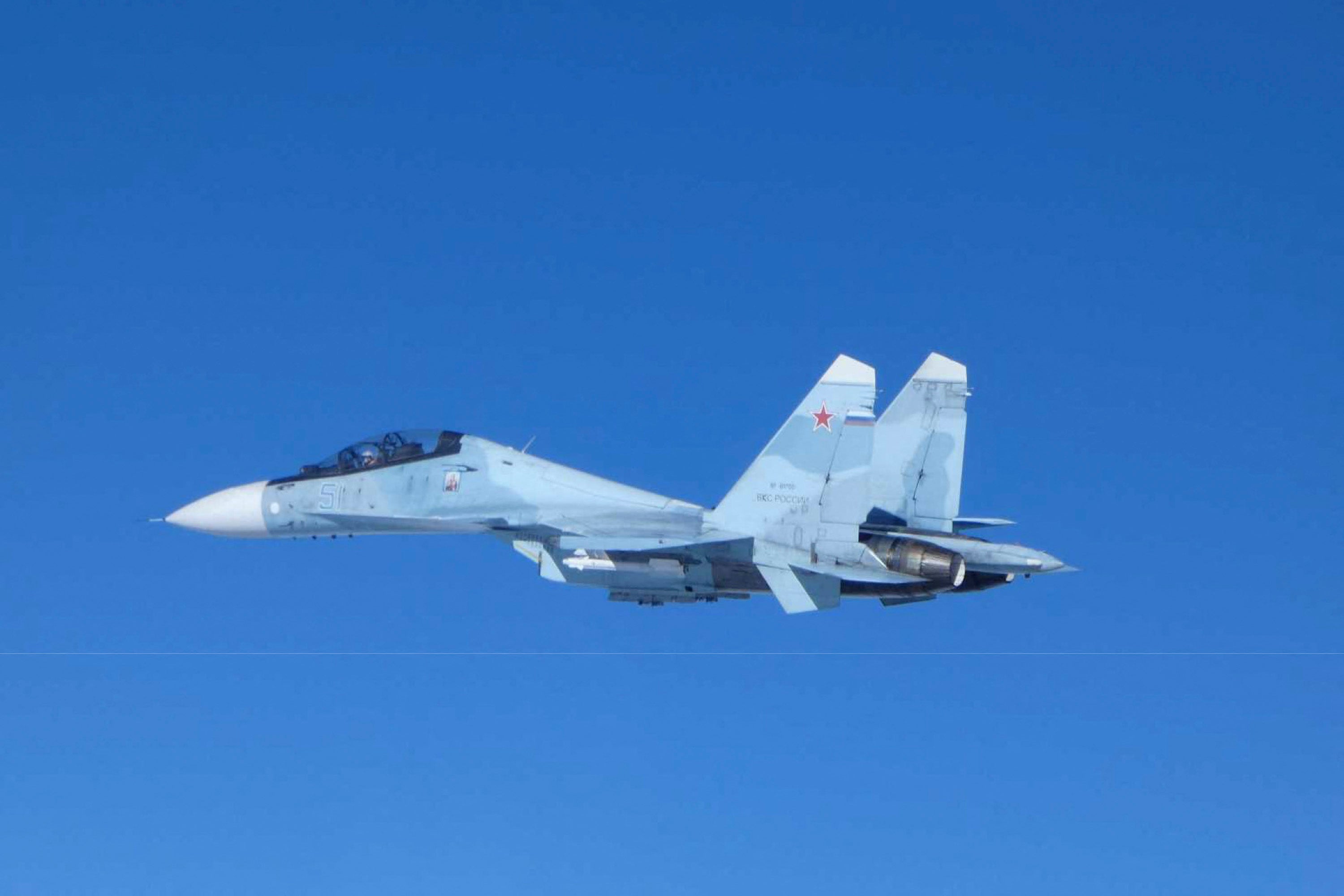 Russian bombers and jets intercepted after flying over Europe