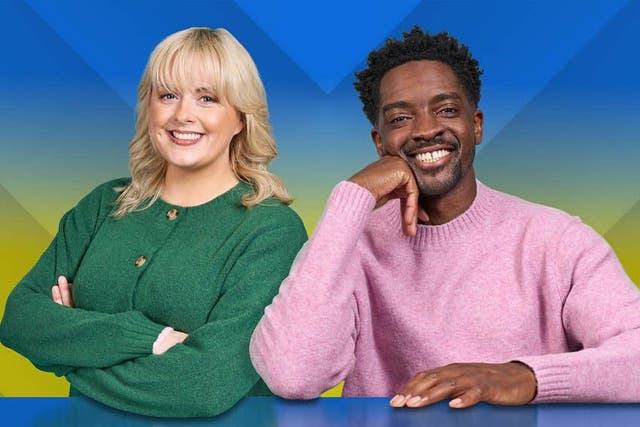 CBeebies Parenting Download is a new weekly podcast hosted by Katie Thistleton and Guvna B. (BBC Sounds/PA)
