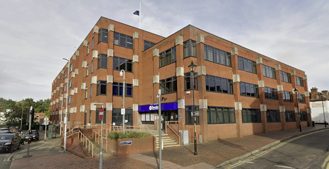 <p>Outisde Swale Borough Council in Kent</p>