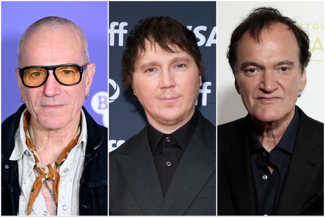 <p>Daniel Day-Lewis (left) joined other Hollywood stars in supporting Paul Dano (middle) against Quentin Tarantino's (right) scathing criticism </p>