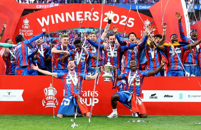 <p>Crystal Palace won the FA Cup for the first time earlier this year</p>