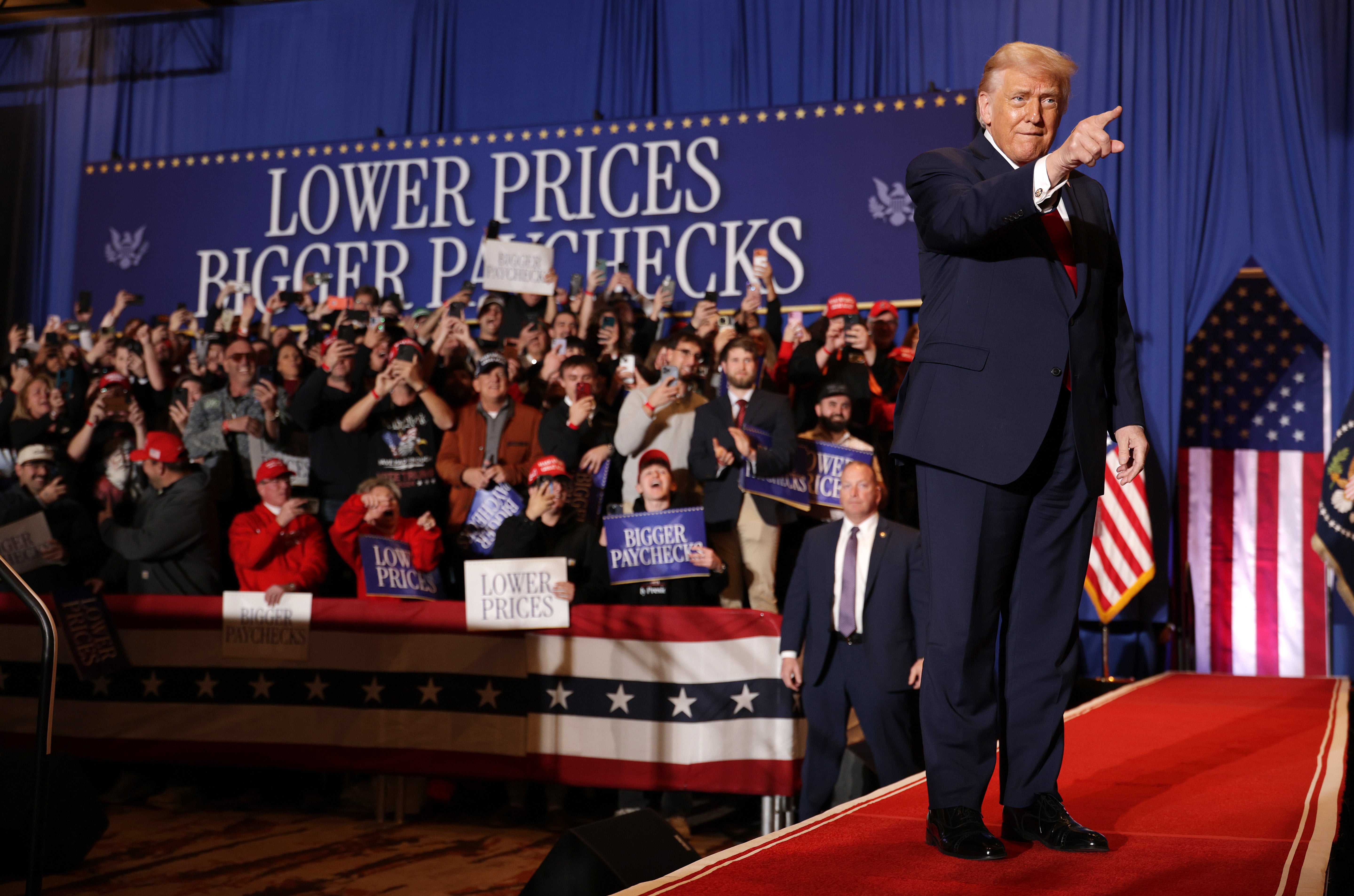 <p>The White House may tap surrogates to help push President Donald Trump's economic agenda after he veered off script at an affordability rally in Pennsylvania, according to a new report.</p>