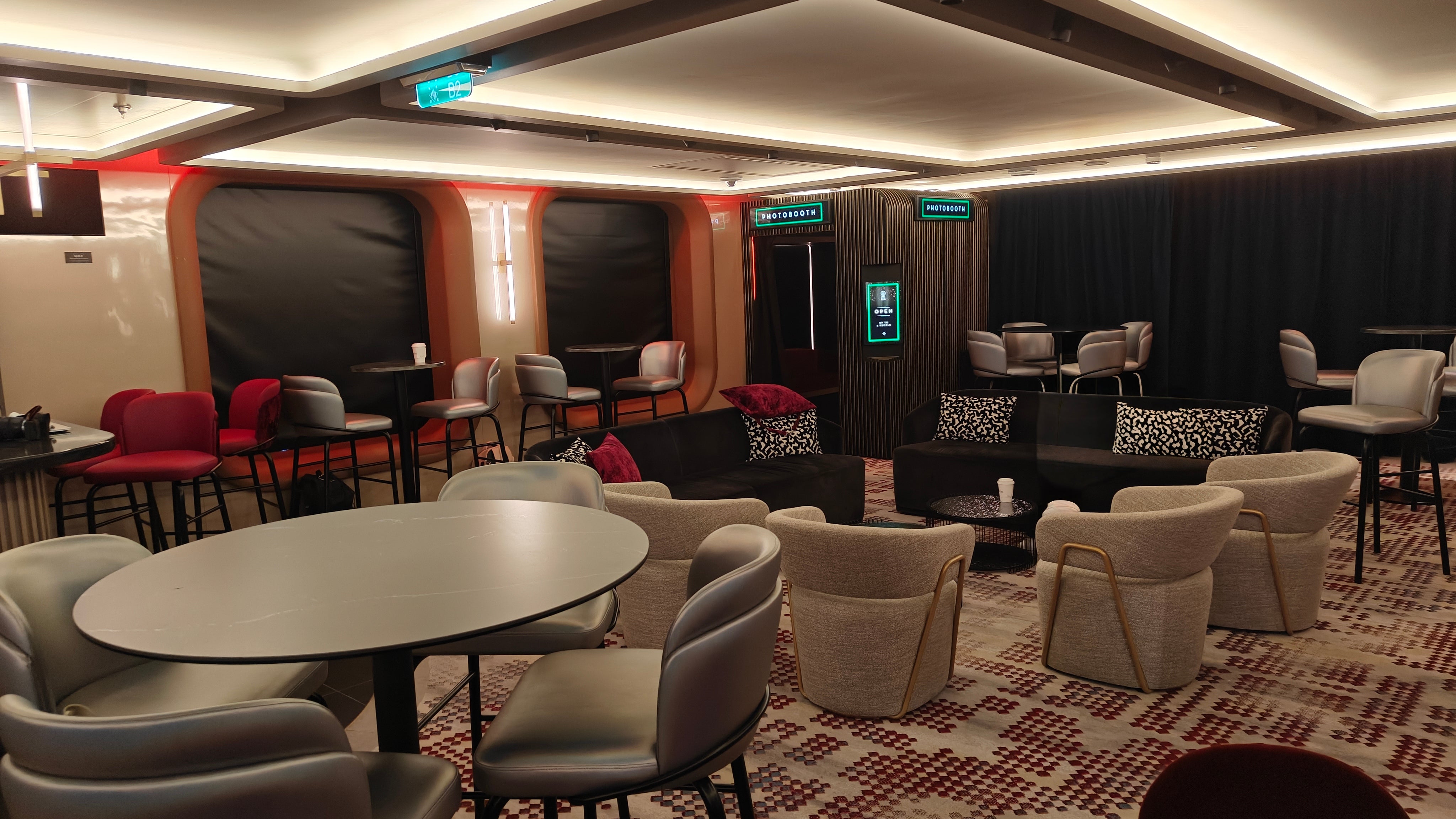 Can you find this photo booth and the entrance to a secret speakeasy hidden in the corner of the Celebrity Xcel?