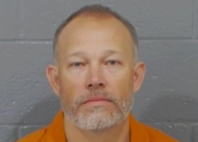 <p>Justin Brigham, 44, has been accused of breaking into a 13-year-old girl's house and raping her</p>