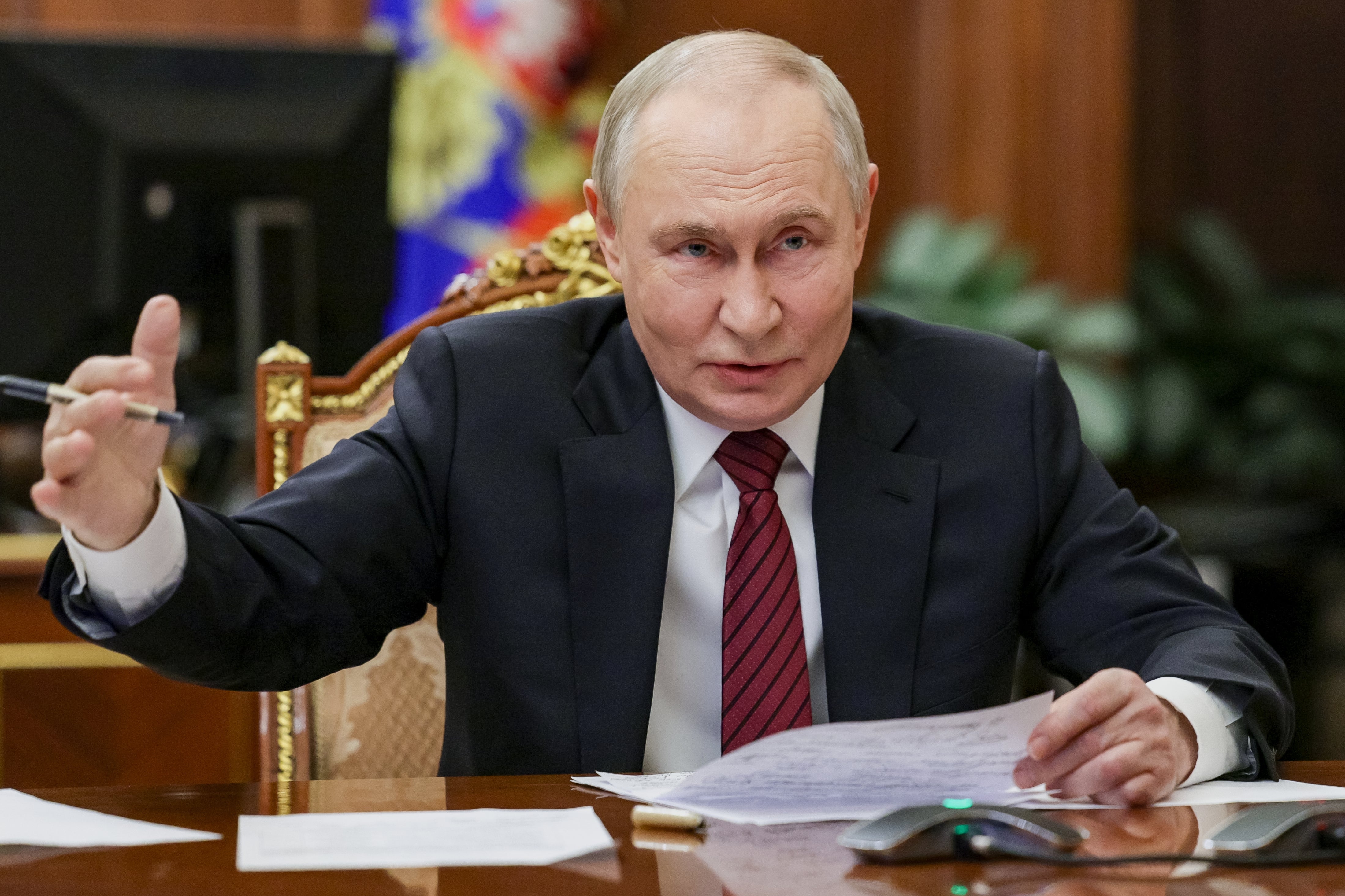 <p>Putin warned recently that Russia was ready to fight if needed</p>