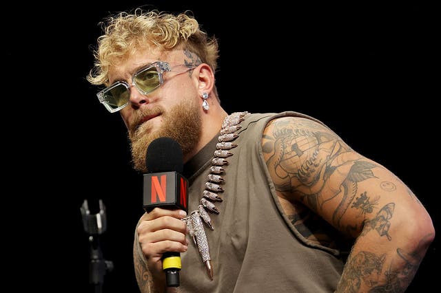 <p>Jake Paul has been left with a black eye and a broken nose from sparring</p>