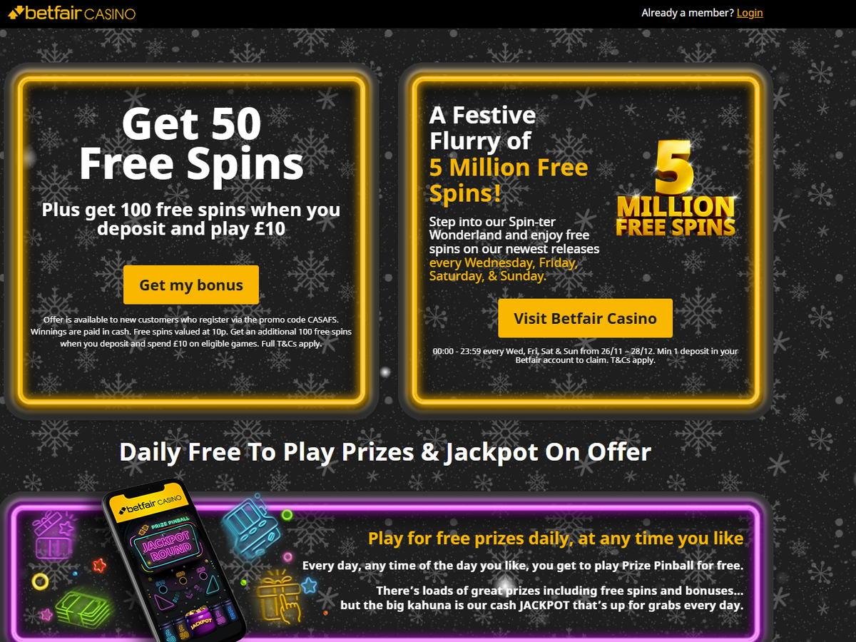 Betfair Casino Promo