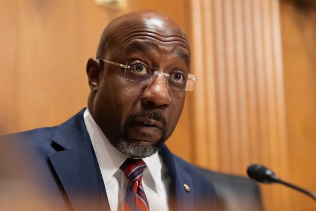 <p>Georgia senator Raphael Warnock</p>