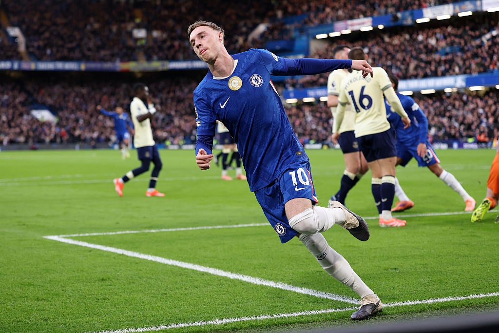 Palmer membuka skor dengan gol pertamanya di Premier League dalam tiga bulan