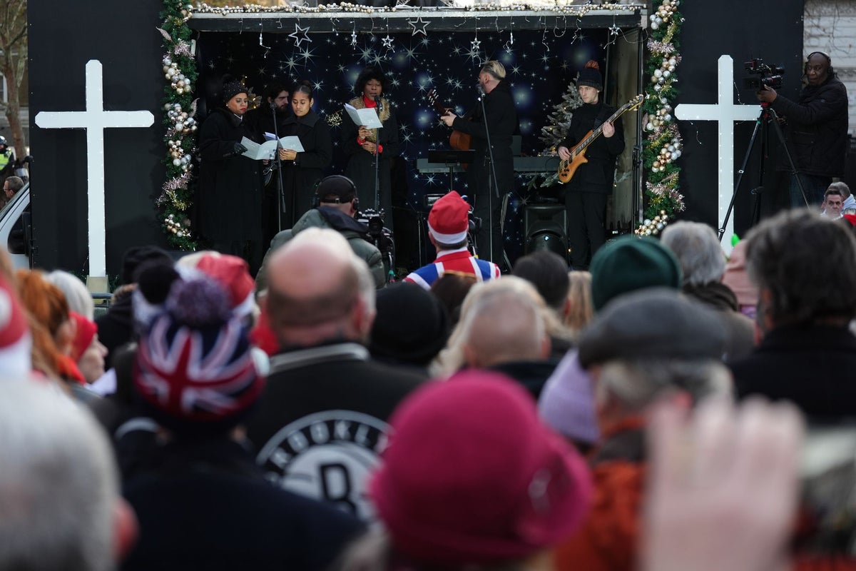 Attendance drops at Tommy Robinson’s ‘Christmas service’