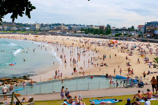 Bondi Beach is a popular area of Sydney with thousands of visitors each day (Alamy/PA)