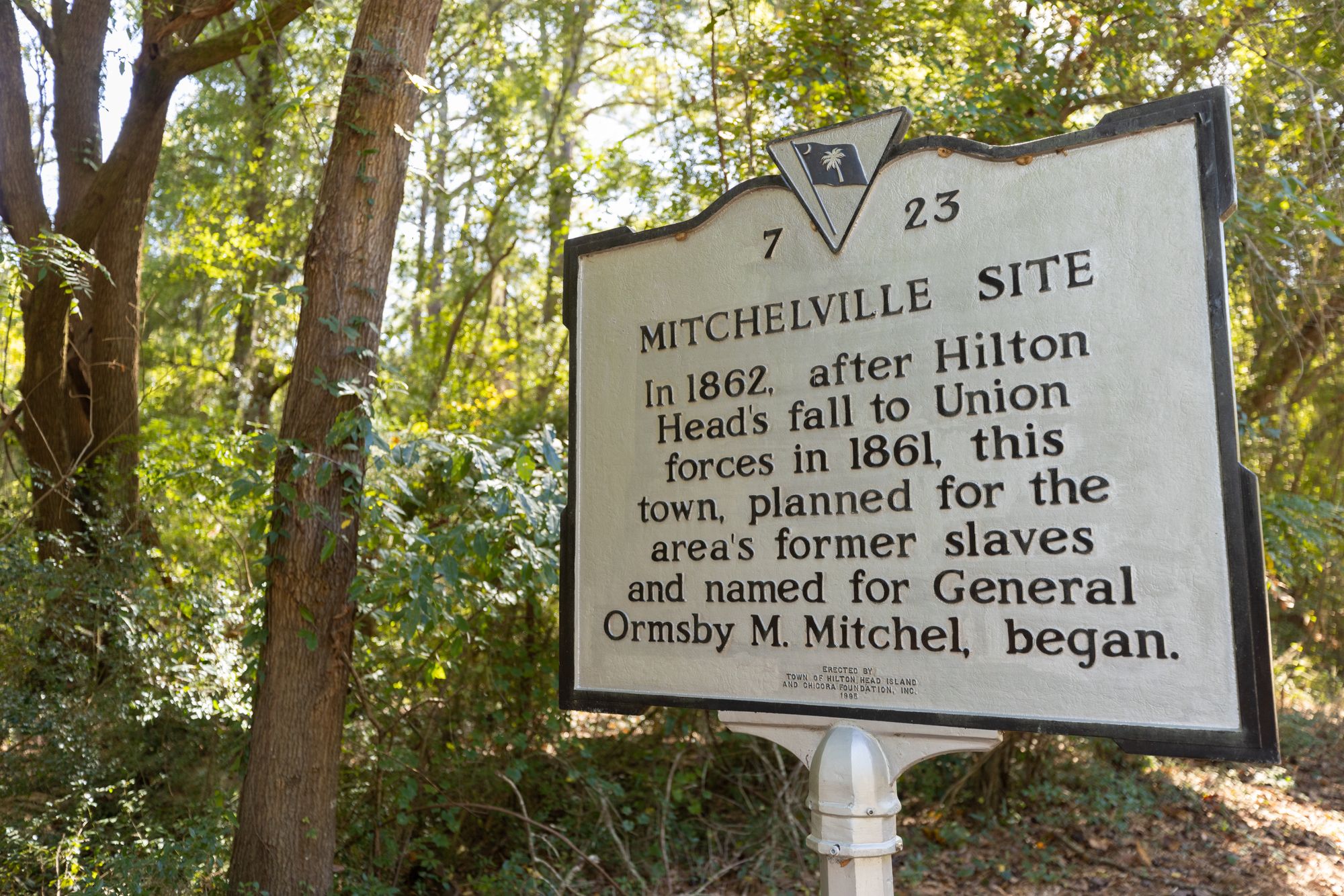 General Ormsby Mitchel established the town of Mitchelville in what was described at the time as a radical ‘experiment’ in freedom and independence