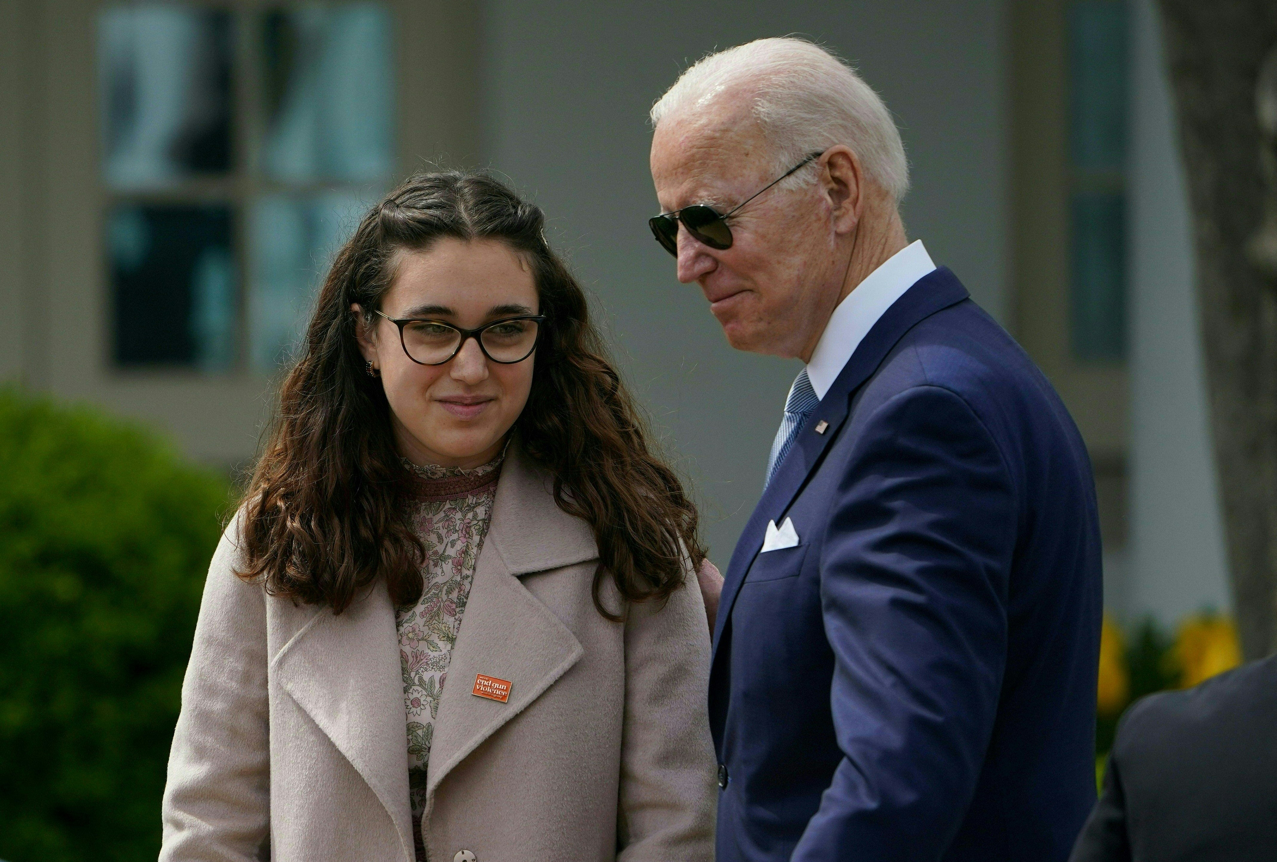 Mia Tretta, who survived a school shooting in 2019, addressed a White House event on gun violence in 2022. She was locked in her dorm during the mass shooting at Brown