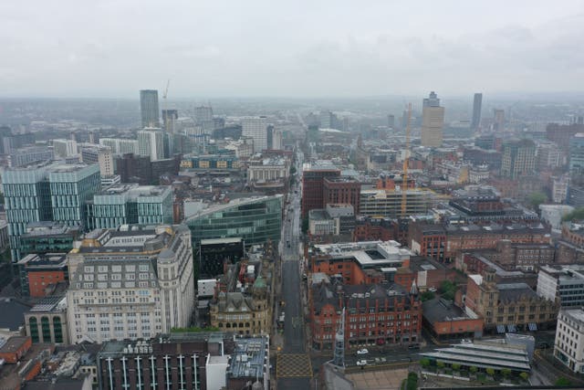 A view of Manchester, as Rightmove said that house asking price growth this year has been strongest in the North West of England (Richard McCarthy/PA)