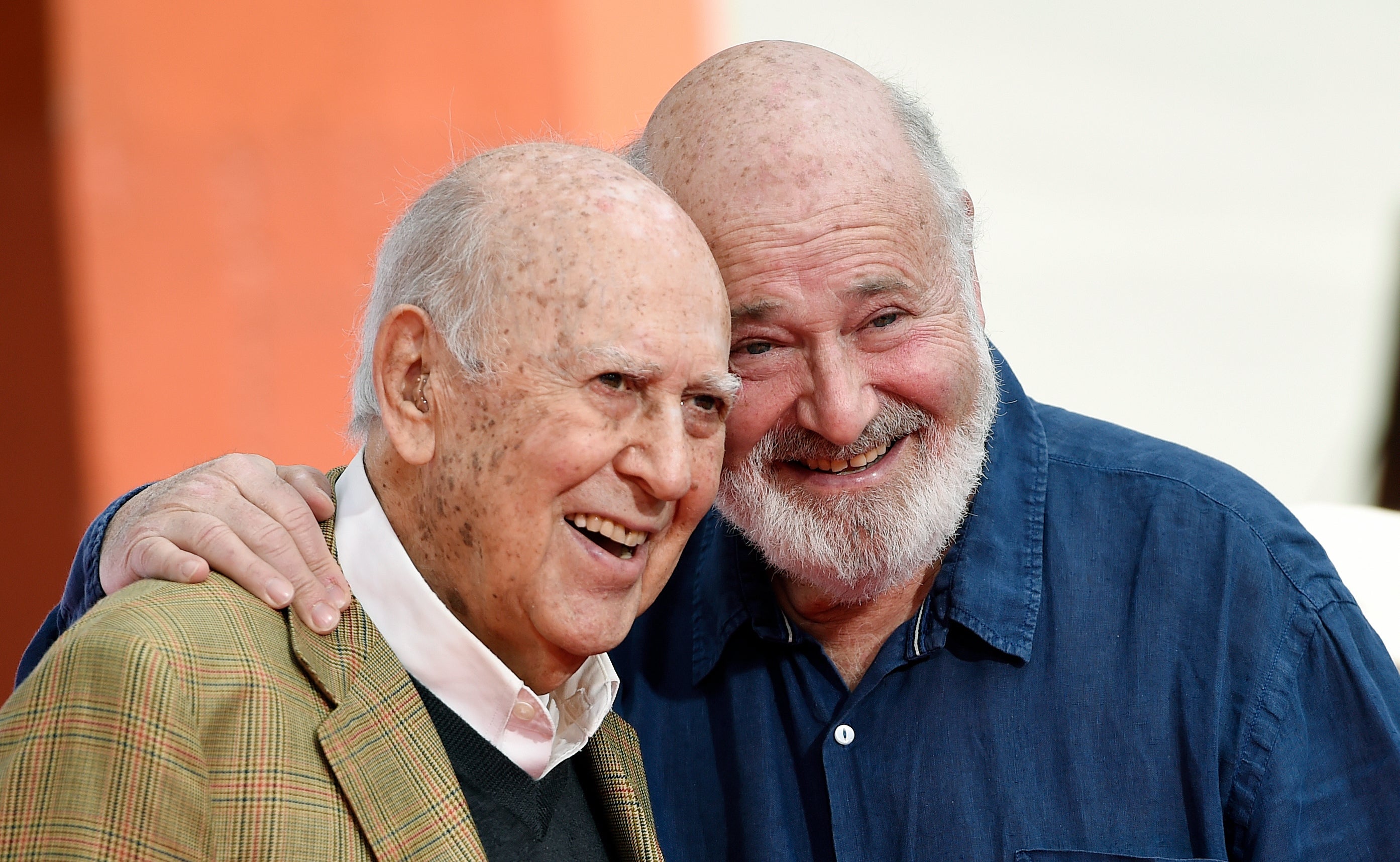 Rob Reiner with his father Carl