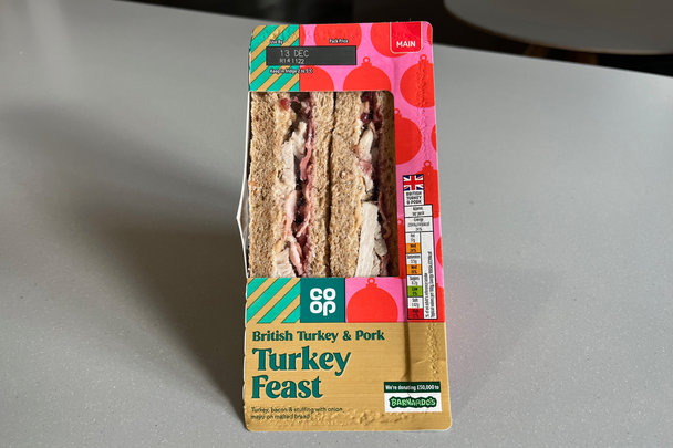 best christmas sandwich indybest review Co-op turkey feast Christmas sandwich