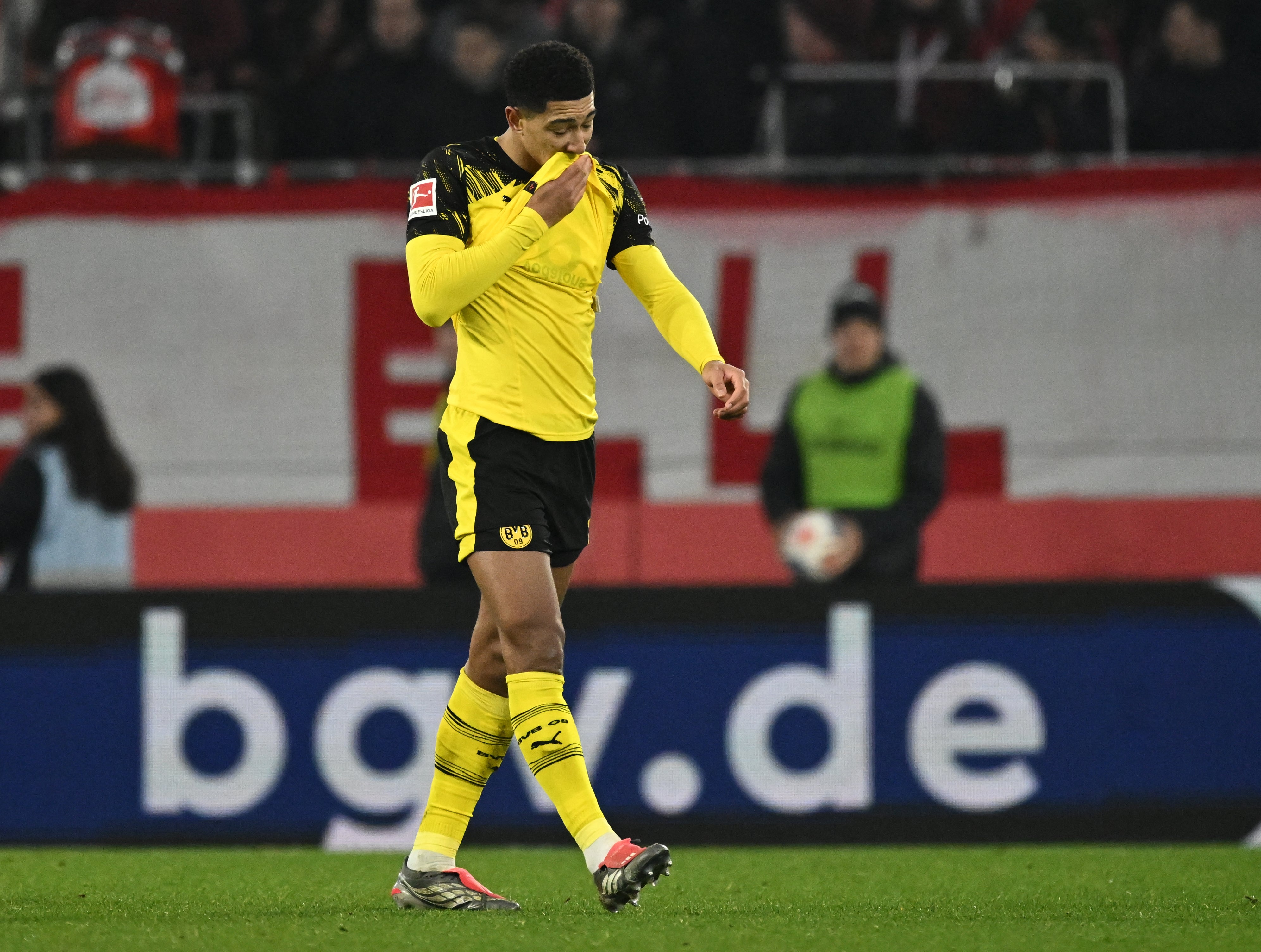 Jobe Bellingham was shown a red card during Dortmund's match on Sunday