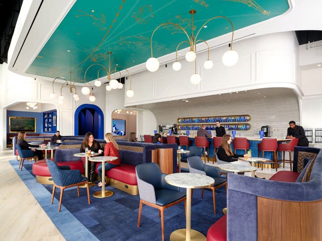 <p>JetBlue is opening its first-ever airport lounge this week — BlueHouse at JFK airport in New York City. </p>