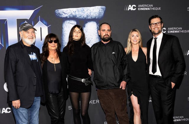 <p>The last known public photo of Rob Reiner and Michele Singer Reiner with their children (from left) - Romy Reiner, Jake Reiner, Jake’s wife Maria Gilfillan, and Nick Reiner - at the LA premiere of ''Spinal Tap II: The End Continues' on September 9</p>