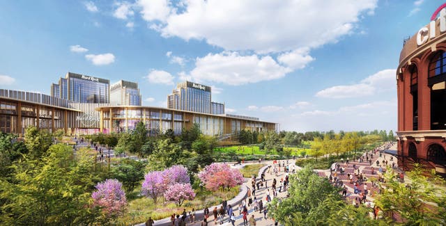 <p>This image rendering provided by Hard Rock International, shows the Hard Rock's casino proposal in the Queens borough of New York, adjacent to Citi Field</p>