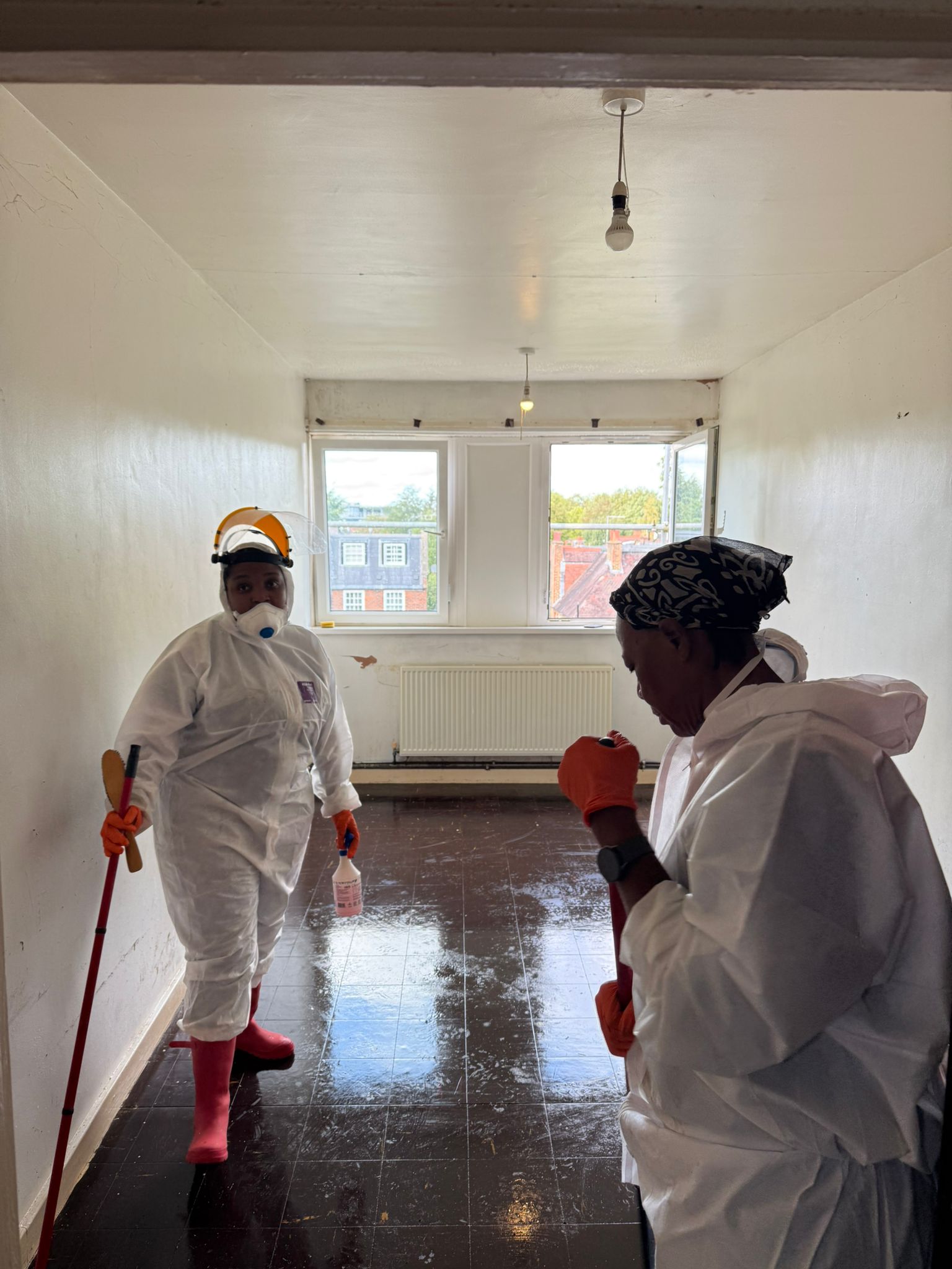 <p>Mufaro and Mellisa clean biohazard and trauma scenes </p>