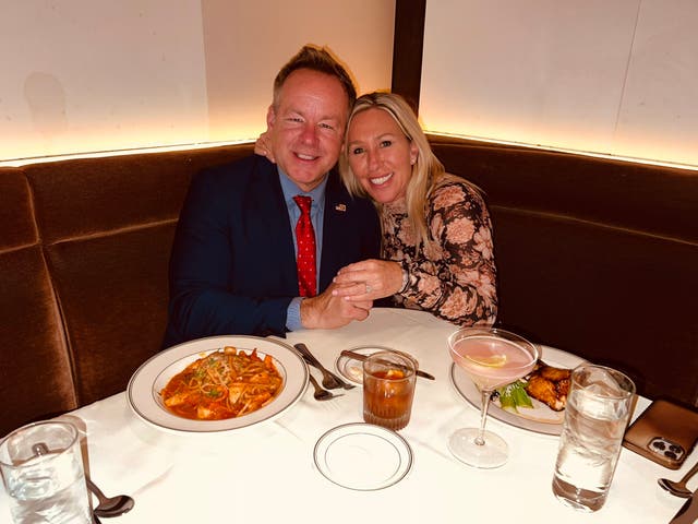 <p>Marjorie Taylor Greene and Brian Glenn announce their engagement on X </p>