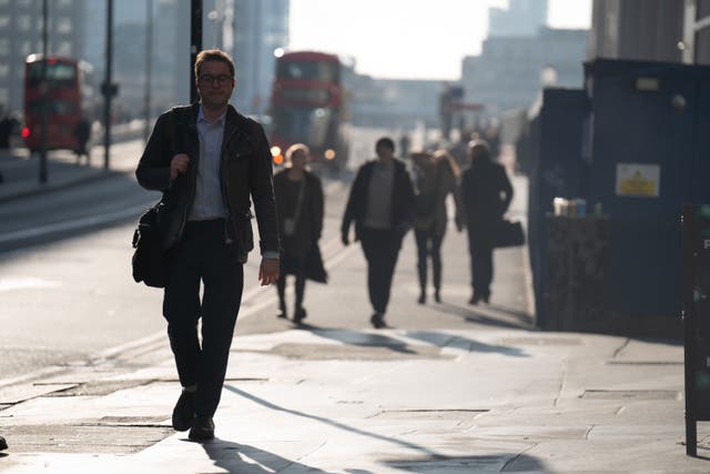 The latest S&P Global survey brought ‘welcome news on faster economic growth at the end of the year’, one economist said (James Manning/PA)